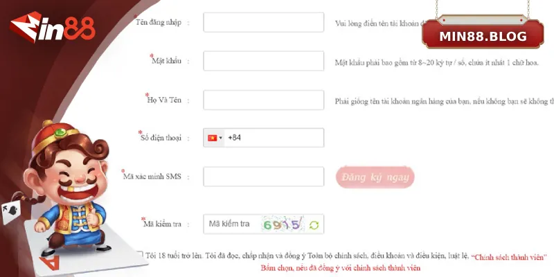 Người chơi cần đáp ứng điều kiện gì để đăng ký Min88